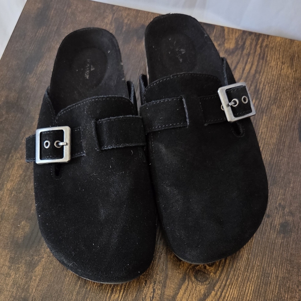 Black Suede Women's Loafers
